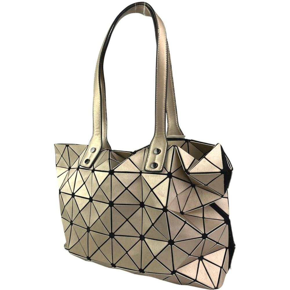 Issey Miyake Gold and Black Geometric Shoulder Bag